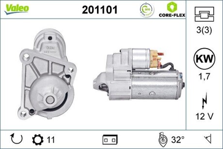 Стартер Valeo 201101 (фото 1)