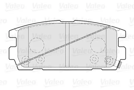 Колодки гальмівні HYUNDAI T. TERRACAN 01-06 Valeo 301024