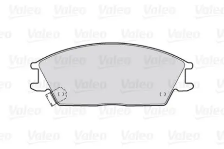 Гальмівні колодки дискові HYUNDAI Accent/Getz/Lantra/Pony/SCoupe "1,1-1,6 "F "89-10 Valeo 301052