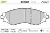 Тормозные колодки дисковые CHEVROLET/DAEWOO Epica/Lacetti/Nubira/Rezzo/Leganza &quot;1,4-2,2 &quot;F &quot;97&gt;&gt; Valeo 301361 (фото 1)