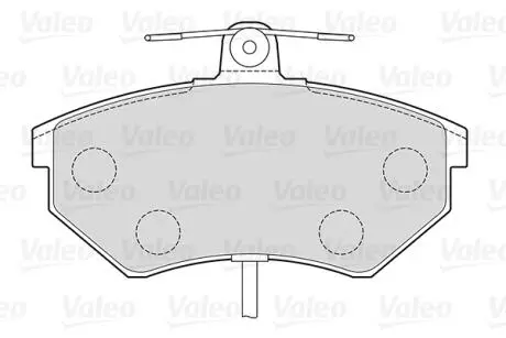 Тормозные колодки дисковые VAG A4/Exeo/Passat "1,6-2,0 "F "94>> Valeo 301484