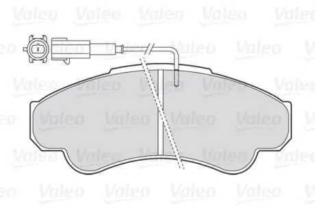 Гальмівні колодки дискові CITROEN/FIAT/PEUGEOT Jumper/Ducato/Boxer "F 94>> Valeo 301569
