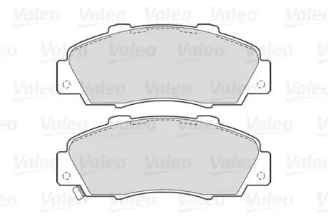 Тормозные колодки дисковые HONDA/ROVER Accord/Civic/CR-V/HR-V/NSX/600 "1,6-3,5 "F "90>> Valeo 301627