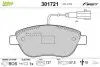 Тормозные колодки дисковые FIAT/OPEL Doblo/Linea/Combo &quot;1,3-2,0 &quot;F &quot;07&gt;&gt; Valeo 301721 (фото 1)