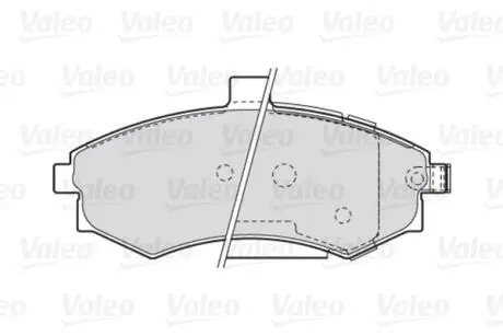 Колодки гальмівні HYUNDAI P. ELANTRA/MATRIX 00-10 Valeo 301781