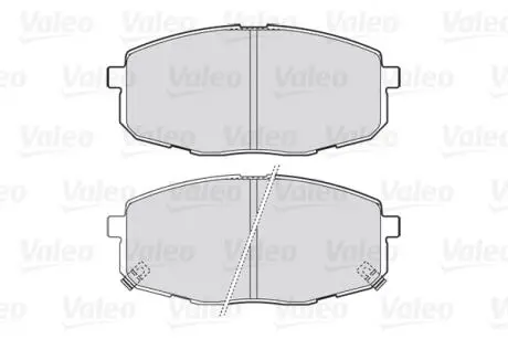 Тормозные колодки KIA P. CARENS/CEED/PRO CEED 02- Valeo 301842