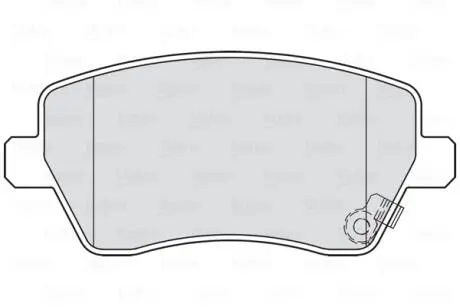 Гальмівні колодки дискові OPEL/SUZUKI Agila/Splash/Swift "1,0-1,6 "F "05>> Valeo 301847