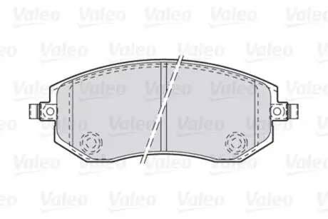 Гальмівні колодки дискові SUBARU Forester/Impreza/Legacy/Outback "1,5-3,0 "F "98-14 Valeo 301853