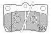 Гальмівні колодки дискові LEXUS GS/IS "2,2-4,3 "R "05-13 Valeo 301888 (фото 2)