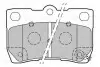 Гальмівні колодки дискові LEXUS GS/IS "2,2-4,3 "R "05-13 Valeo 301888 (фото 2)