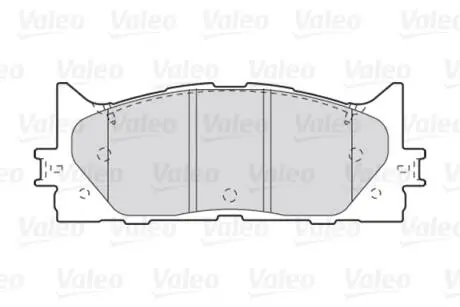 Гальмівні колодки дискові TOYOTA Camry "2,4-3,5 "F "06>> Valeo 301890