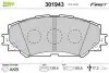 Тормозные колодки дисковые SUBARU/TOYOTA Trezia/Auris/Corolla/Verso/Yaris &quot;1,3-2,0 &quot;F &quot;07&gt;&gt; Valeo 301943 (фото 1)