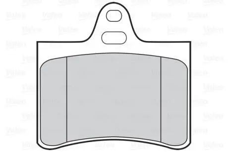 Тормозные колодки дисковые CITROEN C5 "1,6-3,0 "R "01-08 Valeo 302021