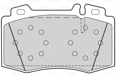 Гальмівні колодки дискові MERCEDES C-Class/CLK/CLS/E-Class/S-Class/SL/SLK "1,8-6,0 "F "92-12 Valeo 302044