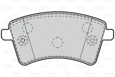 Гальмівні колодки дискові MERCEDES/RENAULT Citan/Kangoo "1,2-1,6 "F "08>> Valeo 302108