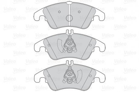 Тормозные колодки дисковые MERCEDES C-Class/CLS/E-Class/SLC/SLK "1,6-5,5 "F "07>> Valeo 302160 (фото 1)