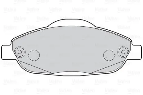 Тормозные колодки дисковые PEUGEOT 3008/308 "F "07-16 Valeo 302215