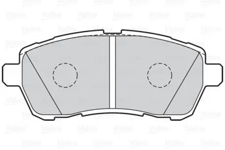 Гальмівні колодки дискові FORD/MAZDA Fiesta/2 "1,25-1,6 "F "07>> Valeo 302220