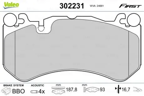 Автозапчасть Valeo 302231