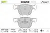 Тормозные колодки дисковые BMW 5/7 &quot;R &quot;08-17 Valeo 302290 (фото 1)