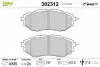 Гальмівні колодки дискові SUBARU Forester/Legact/Outback/Tribeca "1,6-3,6 "F "03>> Valeo 302312 (фото 1)