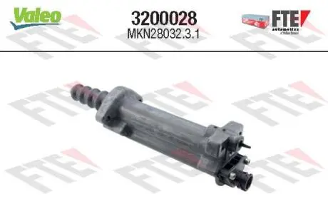 Робочий циліндр зчеплення (28,57мм) 6AS-800 MAN TGL I 04.05-03.22 Valeo 3200028