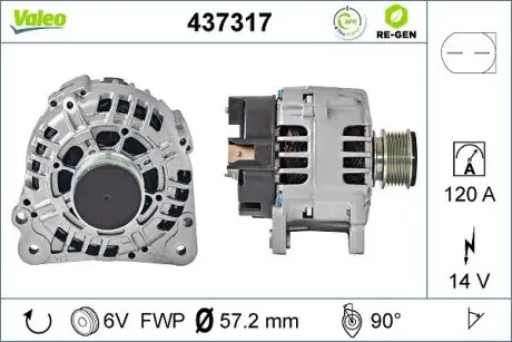 Генератор Valeo 437317
