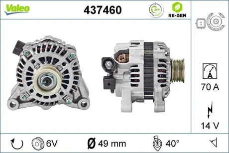 Генератор Valeo 437460