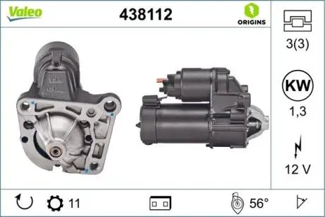 Стартер Valeo 438112