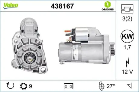 Стартер Valeo 438167