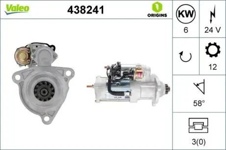 Стартер Valeo 438241