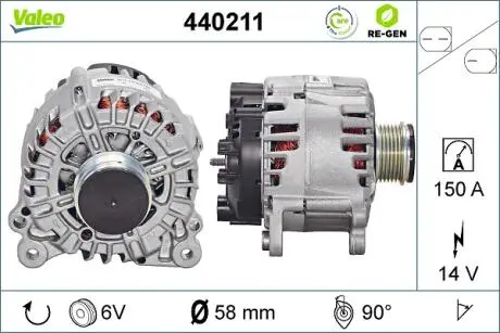 Генератор Valeo 440211