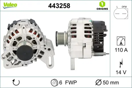 Автозапчасть Valeo 443258