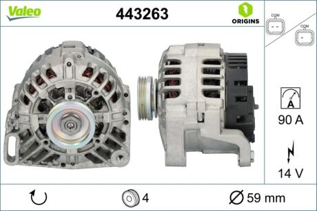 Генератор Valeo 443263