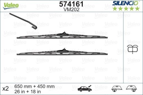 Щітка склоочисника Valeo 574161