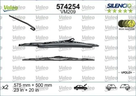 Стеклоочиститель Valeo 574254