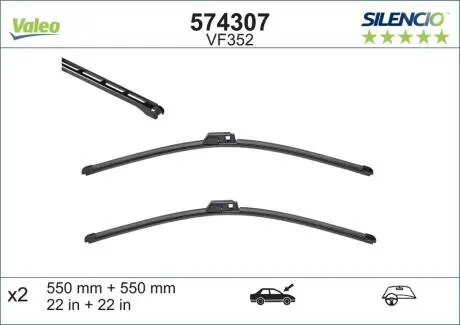 Щетки стеклоочистителя Valeo 574307