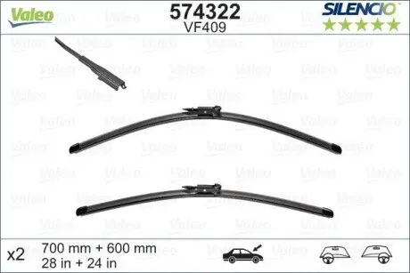 Щетка стеклоочистителя Valeo 574322