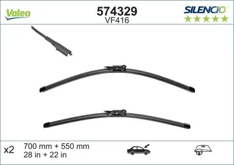 Щетка стеклоочистителя Valeo 574329