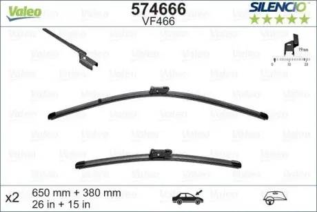 Щітки склоочисника Valeo 574666
