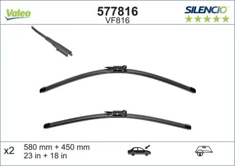 Щетка стеклоочистителя Valeo 577816 (фото 1)
