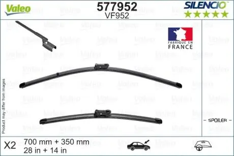 Комплект склоочисників Valeo 577952