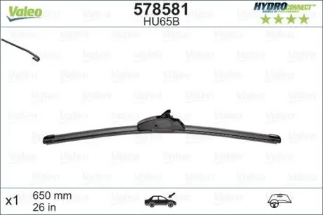 Щетка стеклоочистителя HydroConnect HU65B 650mm Valeo 578581