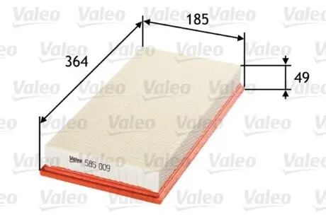 Фильтр воздушный Valeo 585009