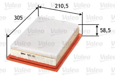 Фильтр воздушный Valeo 585110