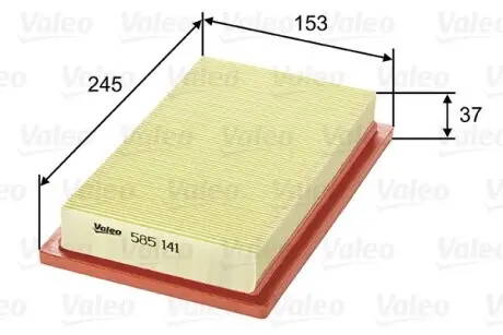 Фільтр повітряний Valeo 585141