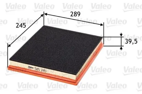 Фильтр воздушный Valeo 585245