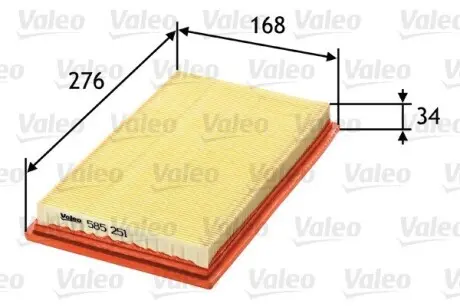 Фильтр воздушный Valeo 585251