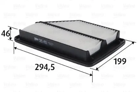 Фильтр воздуха panelowy + CRV FRV Valeo 585455