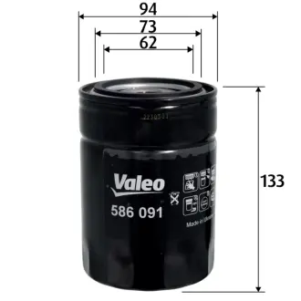 Фильтр масляный Valeo 586091